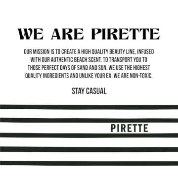 PIRETTE Eau De Parfum, Women’s Beach Inspired Perfume Spray, Notes of Fresh Coconut, Surf Wax & Sunscreen, 1.7 Fl Oz