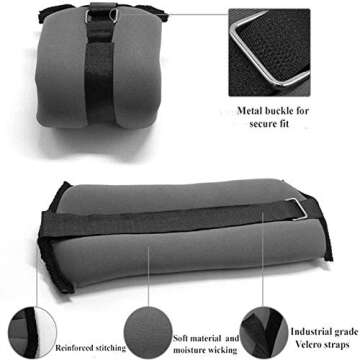 Personal Performance Fitness Ankle Weights | Ankle Weights for Women and Men | Adjustable Ankle Weig...