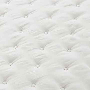 HIARUO 3-Piece King Quilt Set - Soft Warm Ultrasonic Reversible Pleated Ruffled Coverlet Bedspread Set (104 x 90 Inch) with 2 Pillow Sham (20 x 36 Inch), White