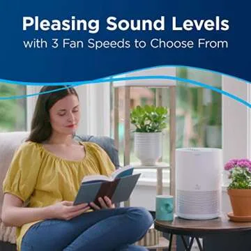 Bissell MYair, 2 Pack, Purifier with High Efficiency and Carbon Filter for Small Room and Home, Quiet Bedroom Air Cleaner for Allergies, Pets, Dust, Dander, Pollen, Smoke, Odors, Timer, 27809, 2 Count