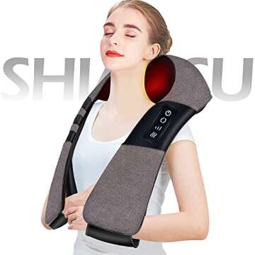 Papillon Massager for Neck and Back Pain Relief,Great Gifts for Women/Men/Dad/Mom Birthday,Shiatsu S...