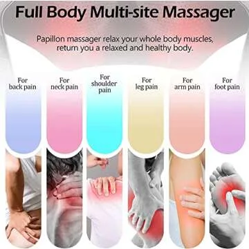 Papillon Massager for Neck and Back Pain Relief,Great Gifts for Women/Men/Dad/Mom Birthday,Shiatsu Shoulder Foot Massager with Heat,Mothers Day Gifts,Relaxation Gifts for Him,Her,Women,Men (Gray)