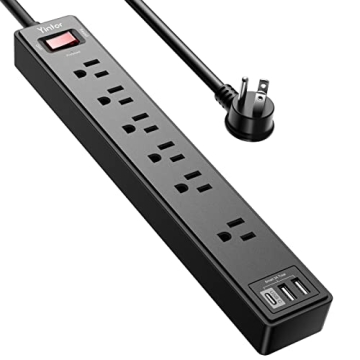 Yintar Surge Protector: 6 AC Outlets & 3 USB Ports
