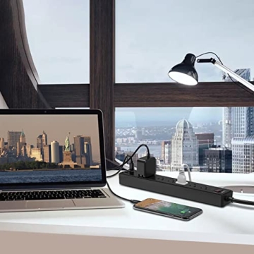 Yintar Surge Protector: 6 AC Outlets & 3 USB Ports