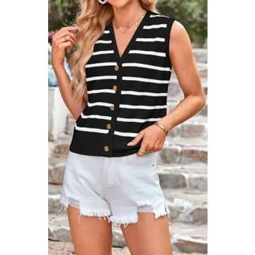 NALANISA Women's Trendy Summer Sweater Vest for Spring