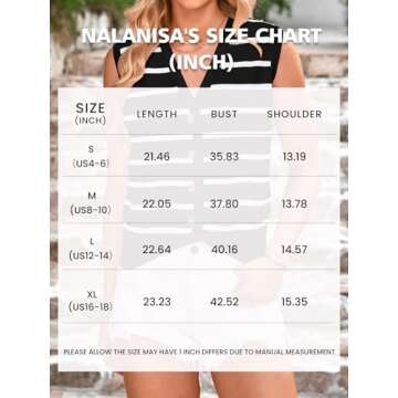 NALANISA Women's Trendy Summer Sweater Vest for Spring