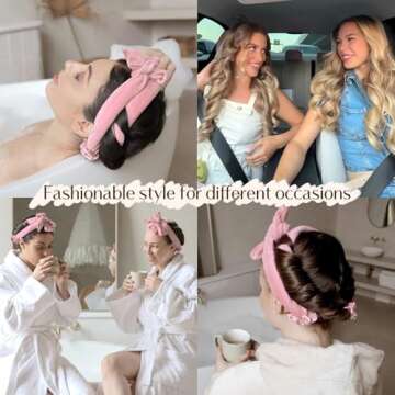 Yanibest Heatless Hair Curler, No Heat Hair Curlers to Sleep in, Overnight Satin Heatless Curling Set with Hair Scrunchies Clip, for All Hair Types