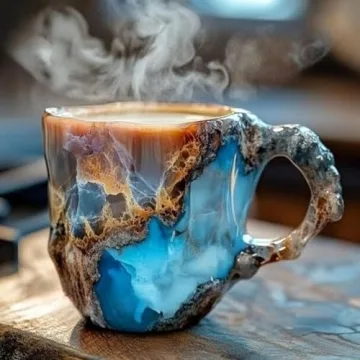 Colorful Mineral Crystal Coffee Mugs for 2024