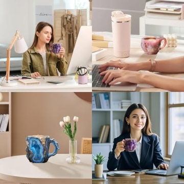 Colorful Mineral Crystal Coffee Mugs for 2024