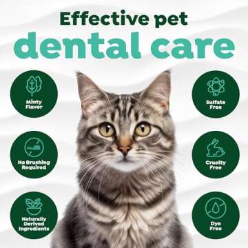 TropiClean Fresh Breath Cat Toothpaste for Teeth Cleaning, Breath Freshener, Easy to Use Plaque & Tartar Remover Gel, No Toothbrush Needed, 2oz.