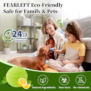 FEARLEFT 48 Pack Mouse Rodent Repellent, Peppermint Oil for Repel Mice Rats Squirrel Pests Indoor & Outdoor Use, Natural Rat Mouse Repellent Mouse Deterrent Family & Pet Safe