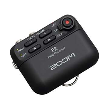 Zoom F2 Compact Recorder for Clip-Free Audio Recording