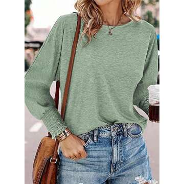 Dokotoo Women's Fall Tops - Stylish Long Sleeve Tunics for Every Woman
