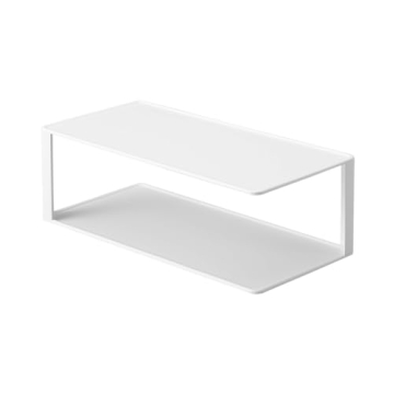 Yamazaki Home Tower Dish Storage Rack with Two Tiers - Perfect Kitchen Organizer for Dinnerware