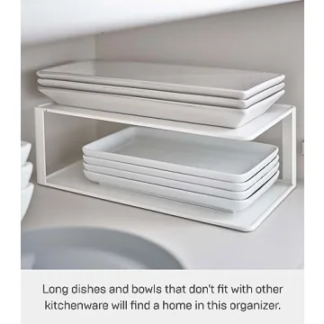 Yamazaki Kitchen Organizer - Stylish Two-Tier Storage Rack