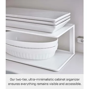 Yamazaki Kitchen Organizer - Stylish Two-Tier Storage Rack