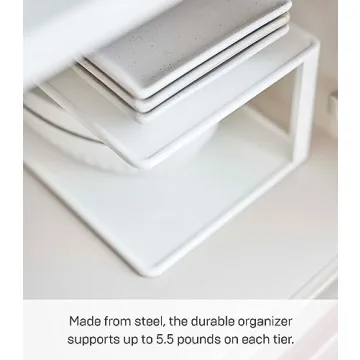 Yamazaki Kitchen Organizer - Stylish Two-Tier Storage Rack