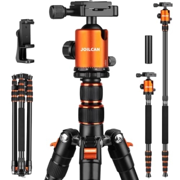 80/85 inches Heavy Duty Tripod for Camera and Phone, 85" Camera Monopod Tripod, DSLR Binoculars Spot...