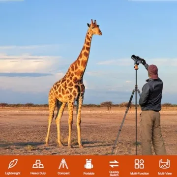 80/85" Heavy Duty Tripod for Camera and Phone