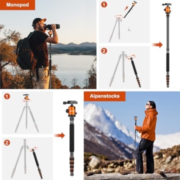 80/85" Heavy Duty Tripod for Camera and Phone