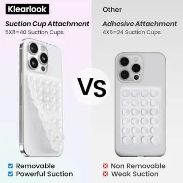 Klearlook Silicone Suction Phone Grip for Hands-Free Content