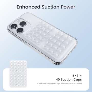 Klearlook Silicone Suction Phone Grip for Hands-Free Content