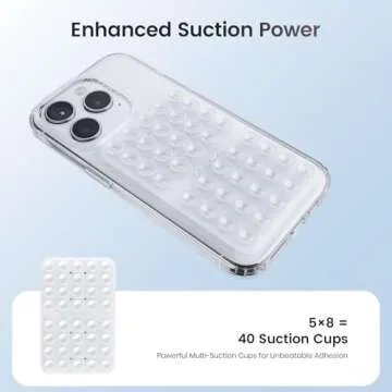 Klearlook Silicone Suction Phone Grip for Hands-Free Content