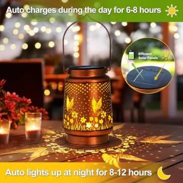 Hummingbird Solar Lantern for Garden Decor Gifts