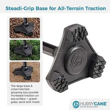 HurryCane Freedom Edition Foldable Walking Cane