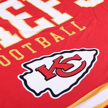 FOCO Kansas City Chiefs NFL Team Property Of Sherpa Fleece Blanket