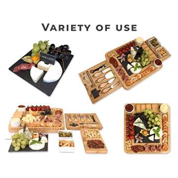 Best Charcuterie Boards Set Cheese Boards Charcuterie Boards Gift Set CheeseBoard Gift Set, Board for Picnic Charcuterie Board Set Housewarming Wedding Gifts for Couple Bridal Shower Gift Xmas Present