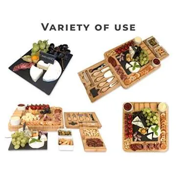 Best Charcuterie Boards Set Cheese Boards Charcuterie Boards Gift Set CheeseBoard Gift Set, Board for Picnic Charcuterie Board Set Housewarming Wedding Gifts for Couple Bridal Shower Gift Xmas Present