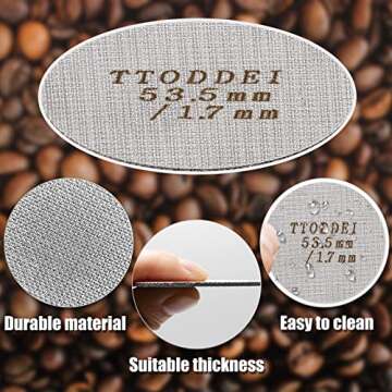 54mm Reusable Espresso Puck Screen for Perfect Coffee
