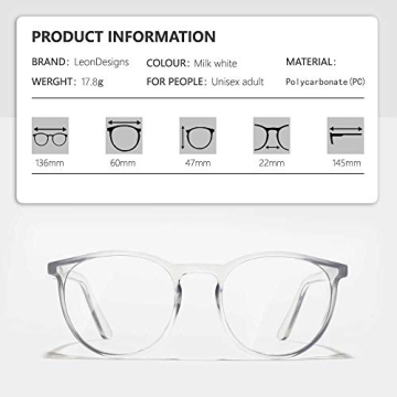 LeonDesigns Stylish Anti-Fog Safety Glasses for All Ages