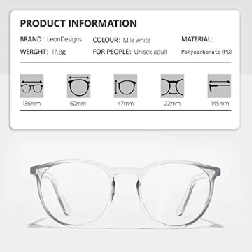 LeonDesigns Stylish Anti-Fog Safety Glasses for All Ages