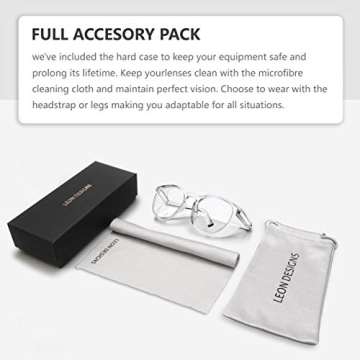 LeonDesigns Stylish Anti-Fog Safety Glasses for All Ages