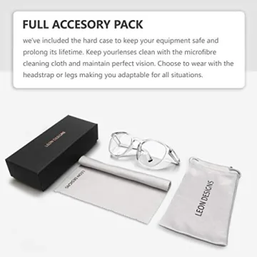 LeonDesigns Stylish Anti-Fog Safety Glasses for All Ages