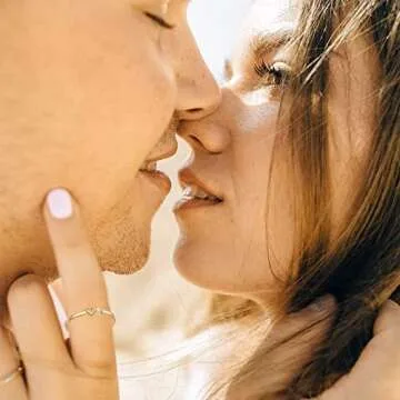 Honsny 8PCS Gold Plated Stacking Rings for Women