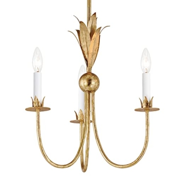 Maxim Paloma - 3 Light Mini Pendant - Stunning Gold Leaf Finish for Modern Spaces