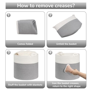 Goodpick Soft Woven Toy Storage Basket for Nursery