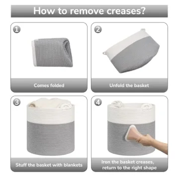 Goodpick Soft Woven Toy Storage Basket for Nursery