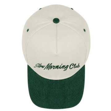 Trucker Hats for Men Women Vintage Two Tone Country Cowboy Hat Retro Western Snapback Cap