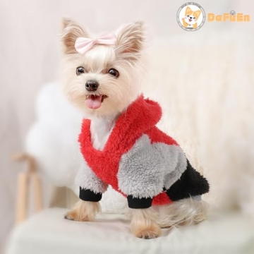 Stylish Dog Sweater Hoodie for Small Dogs Winter Wear