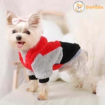 Stylish Dog Sweater Hoodie for Small Dogs Winter Wear