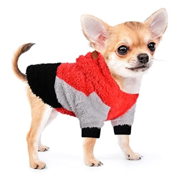 Stylish Dog Sweater Hoodie for Small Dogs Winter Wear