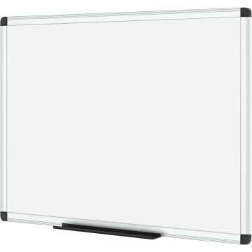 VIZ-PRO Magnetic Dry Erase Board 48x36 in Silver