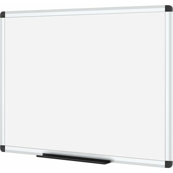 VIZ-PRO Magnetic Dry Erase Board 48x36 in Silver