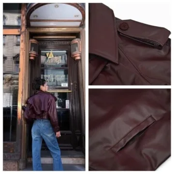 NIFTRIRY Women’s Oversized Faux Leather Jacket 2024