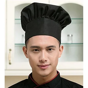 Hyzrz Adjustable Chef Hat - Black Cooking Cap