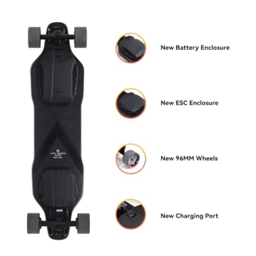 Backfire G2 Black Electric Skateboard - 12.5mi Range, Gear Included
